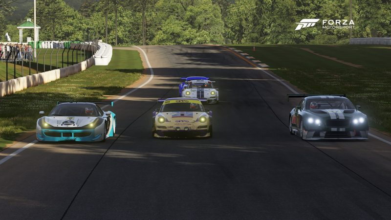 Most of the Am class battling for position